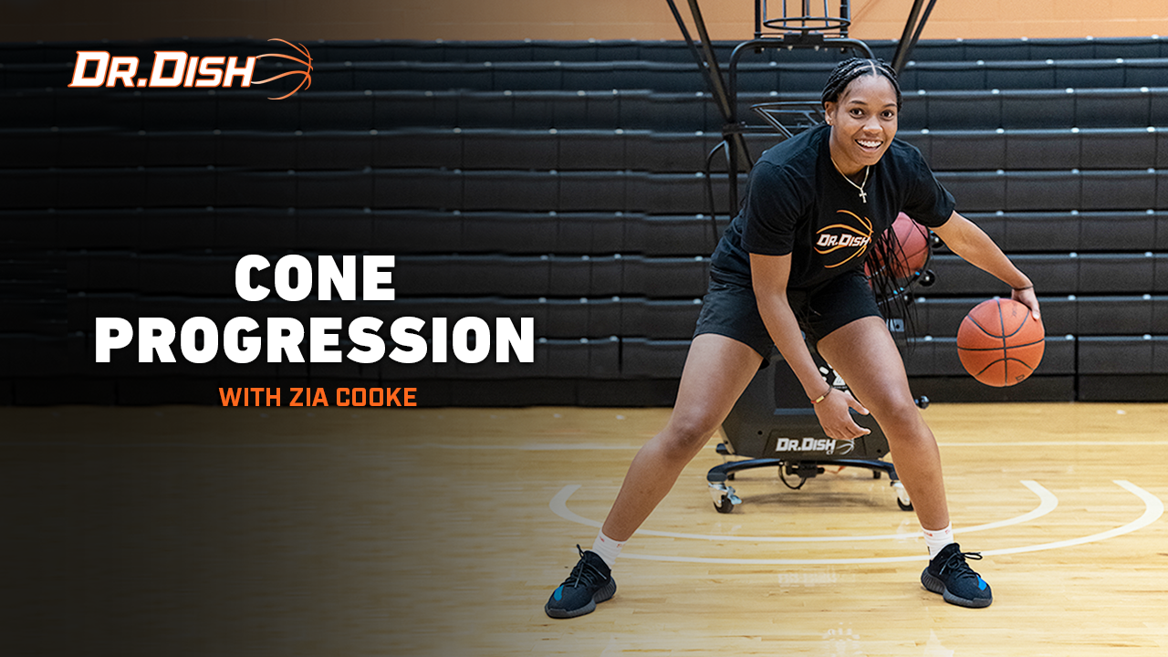 Drill Ball Handling Cone Progression with Zia Cooke